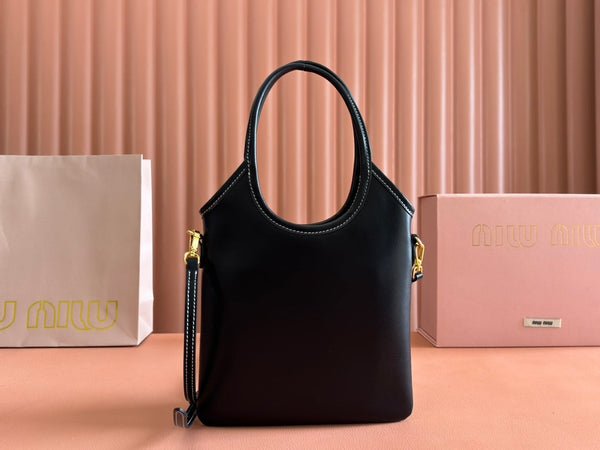 IVY Tote Bag 20 Black Leather 239728