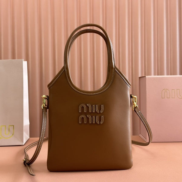 IVY Tote Bag 20 Brown Leather 239727