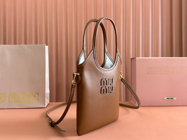 IVY Tote Bag 20 Brown Leather 239727