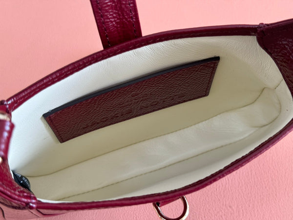 Gucci Jackie Notte Bag Rosso Ancora Red Patent Leather 248415