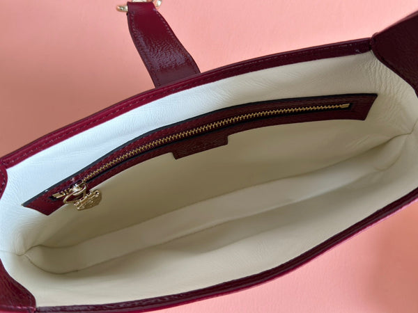 Gucci Jacket Bag Rosso Ancora Red Patent Leather 248414