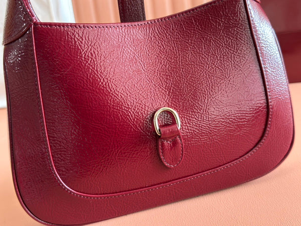 Gucci Jacket Bag Rosso Ancora Red Patent Leather 248414