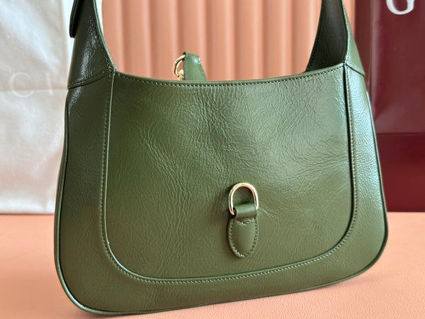 Gucci Jacket Bag Green Patent Leather 248418
