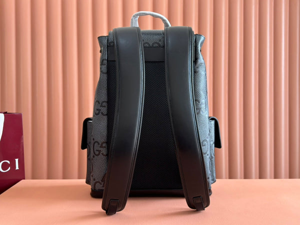 Gucci Backpack Grey mix Black Leather 248429