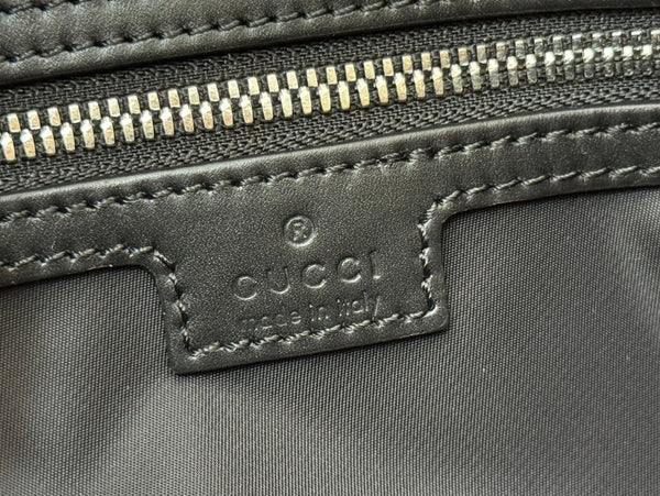 Gucci Bag Black Canvas Leather 248452
