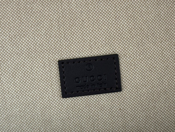 Gucci Backpack Beige mix Brown Canvas Leather 248446