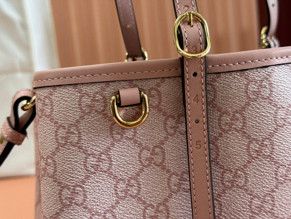 Borsa Gucci Ophidia 31cm in tela rosa 244357