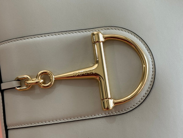 Gucci 73 Mini 27.5cm Bucket Bag White Smooth Leather 244434