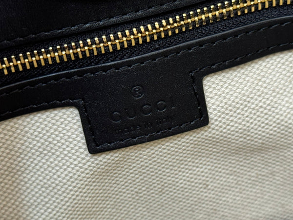 Gucci 73 Mini 27.5cm Bucket Bag Black Smooth Leather 244433