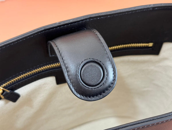 Gucci 73 Mini 27.5cm Bucket Bag Black Smooth Leather 244433