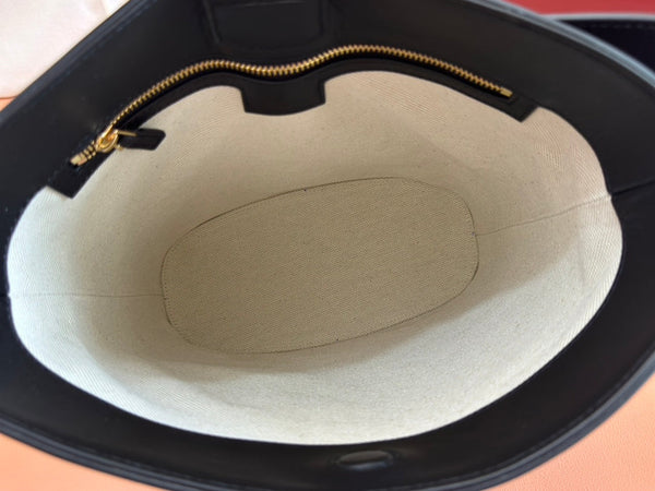 Gucci 73 Mini 27.5cm Bucket Bag Black Smooth Leather 244433