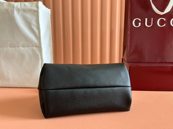 Gucci Solfbit Bag Black Calfskin 244322