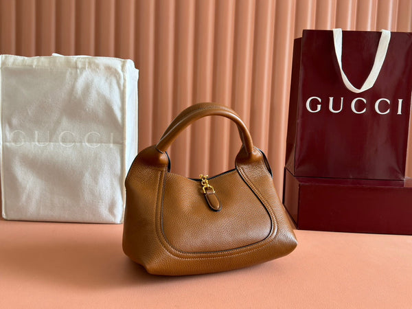 Gucci Solfbit 27.5 Bag Brown Calfskin 244325