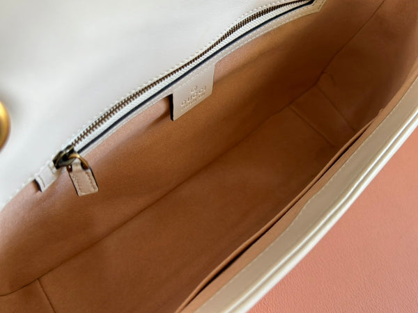 Gucci GG Marmont 31 Bag White Calfskin 248224