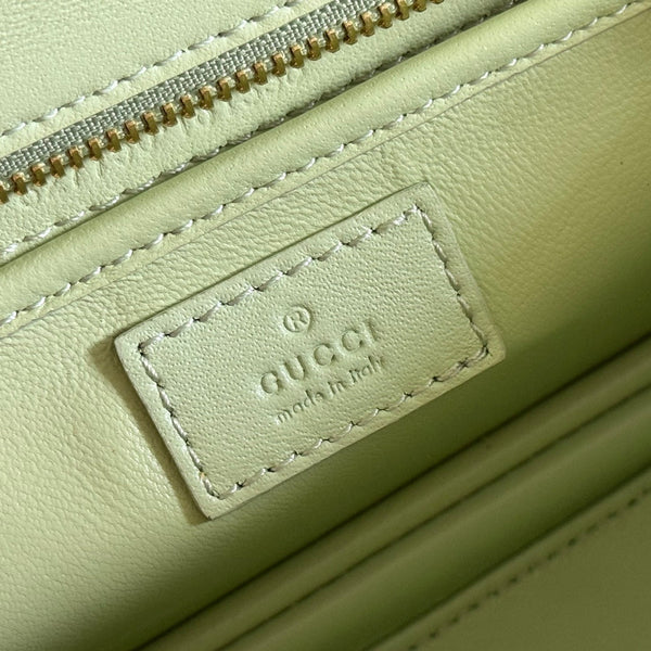 Gucci Bamboo Diva Bag Mint Green Leather 255199