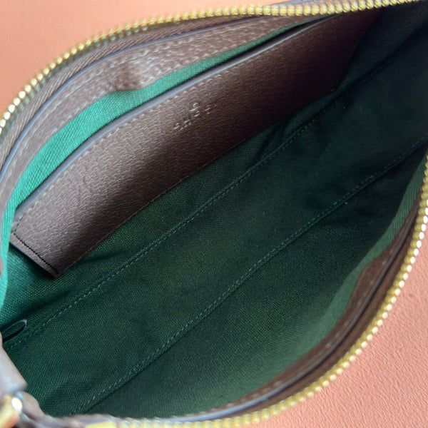 Gucci Ophidia 26cm Bag Ebony Brown Canvas 255298