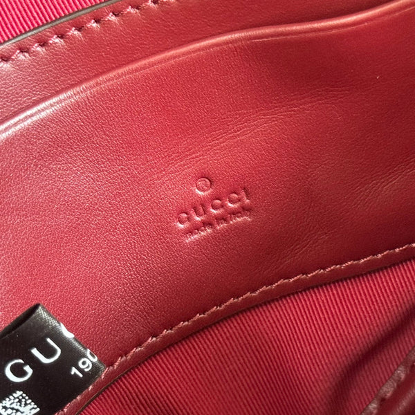 Gucci Marmont Heart Bag Rosso Ancora Red Calfskin 255058