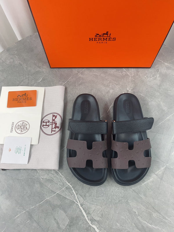 chypre sandal black chocolate calfskin