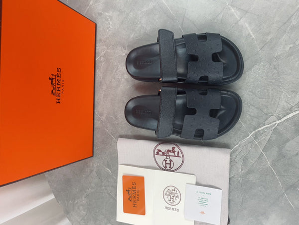 sandalo chypre tutto in pelle di vitello nera