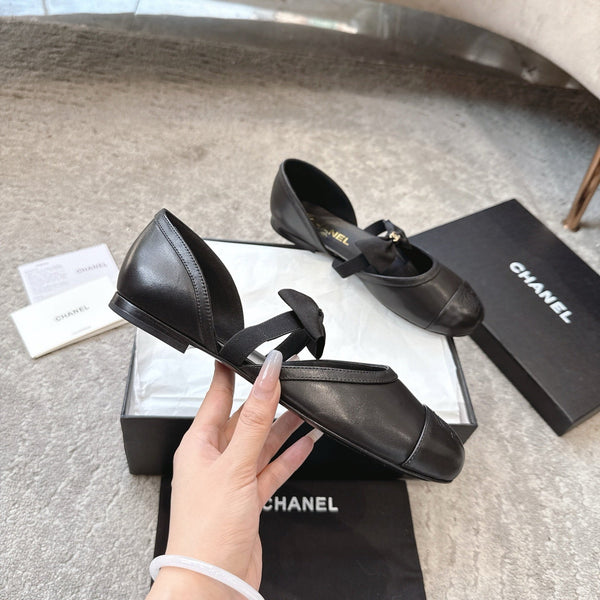 CC 25b Mary Jane autunno-inverno 15mm in pelle di vitello e montone nera 415775