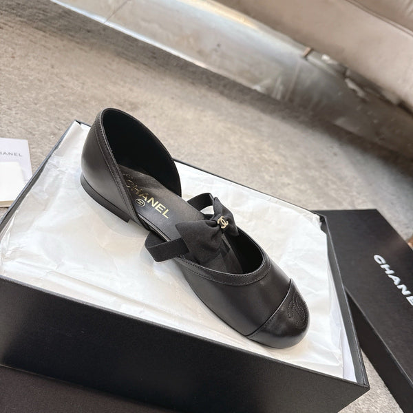 CC 25b Mary Jane autunno-inverno 15mm in pelle di vitello e montone nera 415775