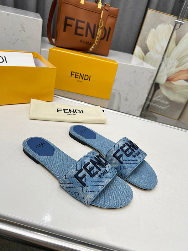 FF 5 BLUE DENIM CANVAS SLIDE