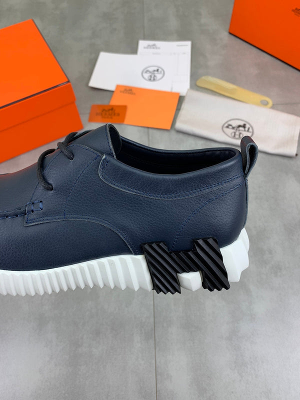 HM INCREASE SNEAKER NAVY CALFSKIN