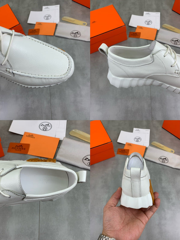HM INCREASE SNEAKER WHITE CALFSKIN