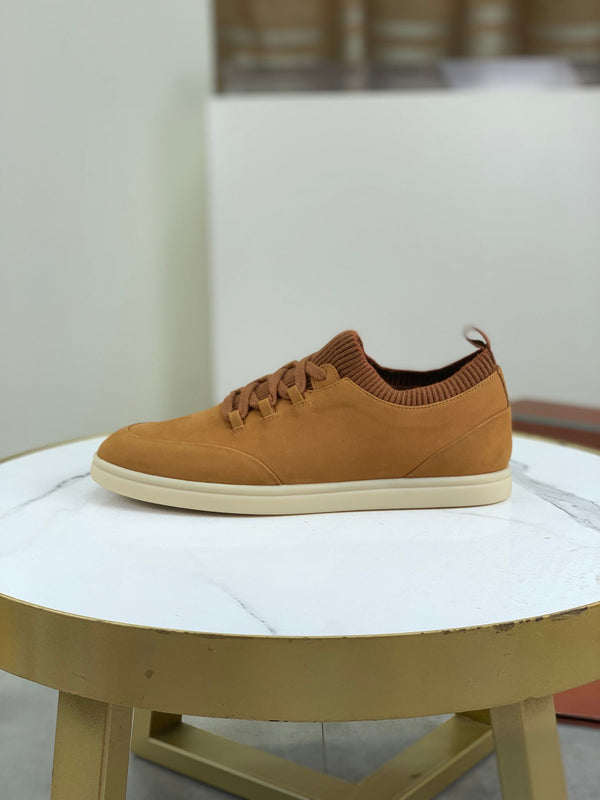 LP SOHO WALK TRAINERS IN MUSTARD SUEDE