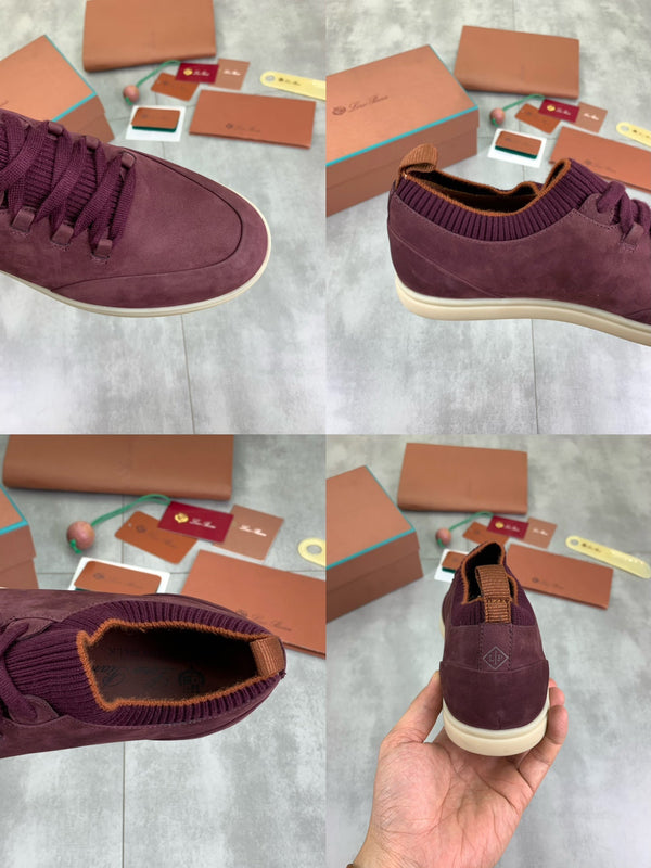 LP SOHO WALK TRAINERS IN MULBERRY SUEDE