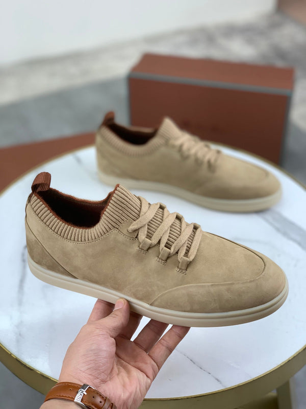 LP SOHO WALK TRAINERS IN WALNUT SUEDE