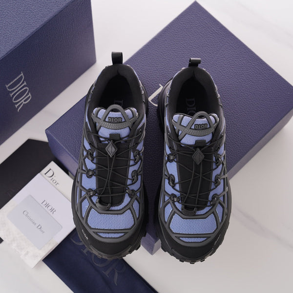 CD B31 SNEAKER BLACK AND PURPLE MESH FABRIC