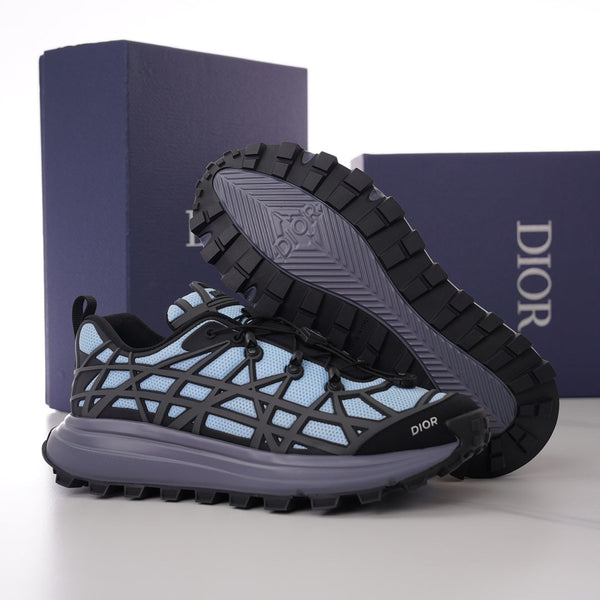 CD B31 SNEAKER BLACK AND CERULEAN MESH FABRIC