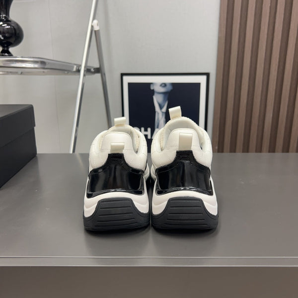 CC Sneaker White Quilted Cowhide