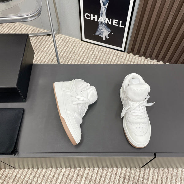 SNEAKERS ALTE IN PELLE DI VITELLO BIANCA