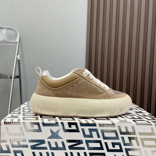 SPACE-STAR CUBE SNEAKERS IN TOBACCO SUEDE WITH PERFORATED STAR