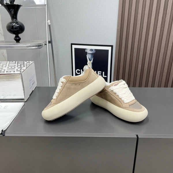 SPACE-STAR CUBE SNEAKERS IN TOBACCO SUEDE WITH PERFORATED STAR