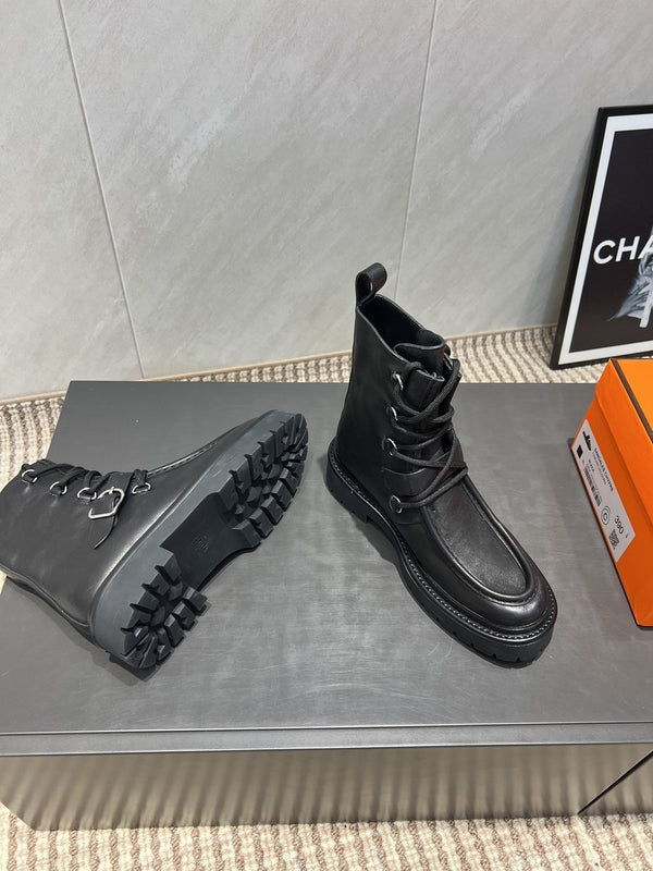 HM 25s Tobacco Boots 30mm Black Cowhide 442554