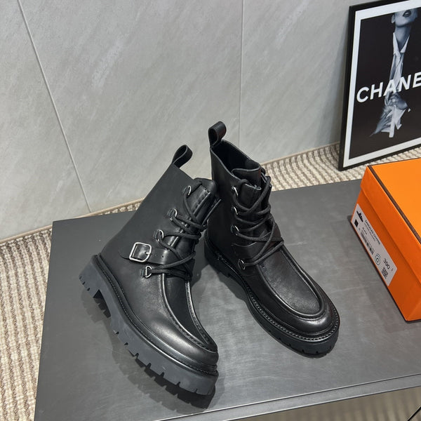 HM 25s Tobacco Boots 30mm Black Cowhide 442554