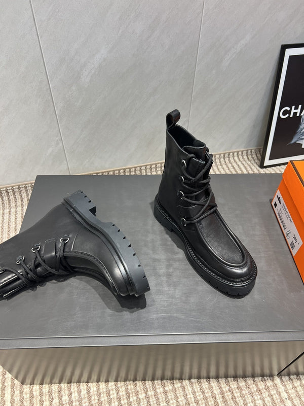 HM 25s Tobacco Boots 30mm Black Cowhide 442554