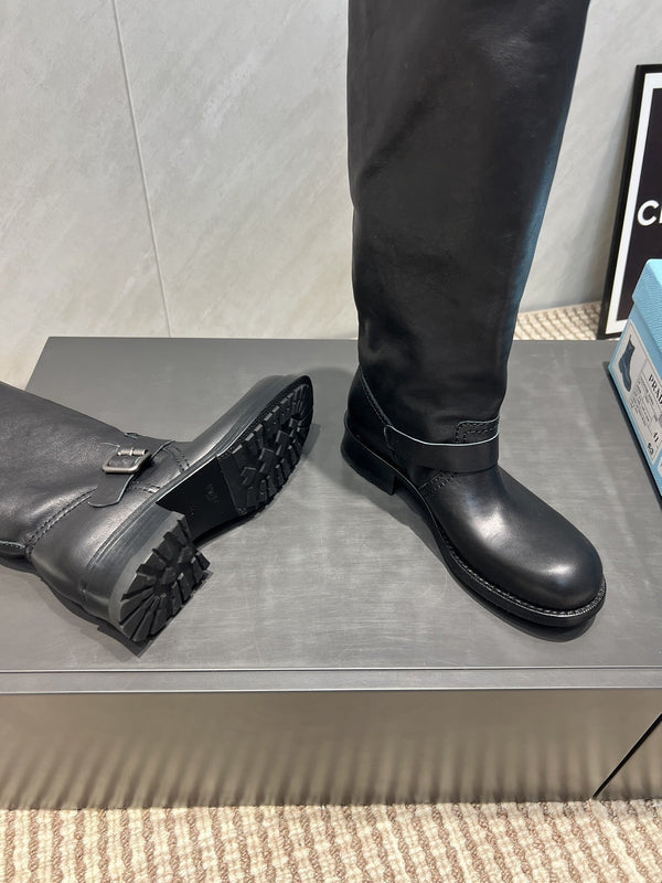 Prada 25 Boot 30mm Black Cowhide 501663