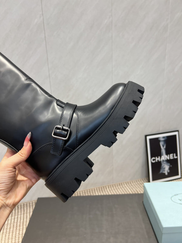 Prada 25 Boot Black Cowhide 501667