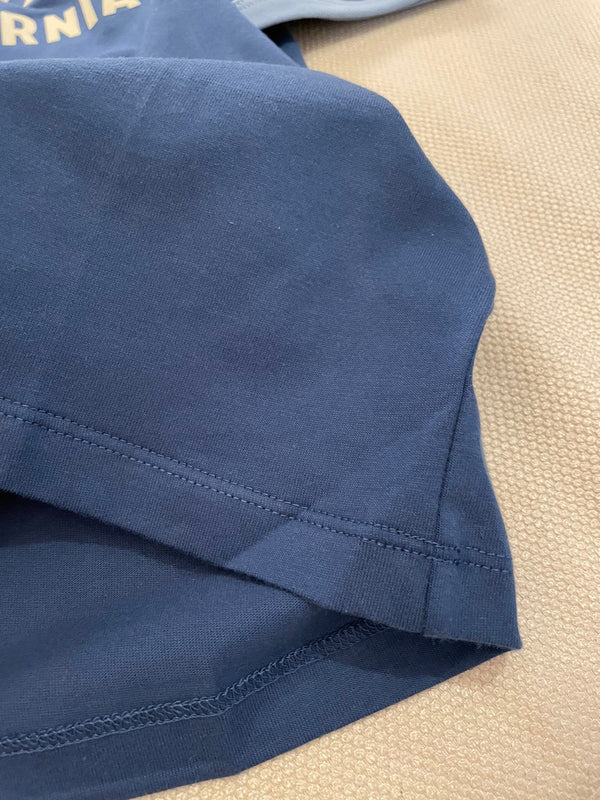 Celine 25 T-shirt Blue mix Light Yellow Cotton