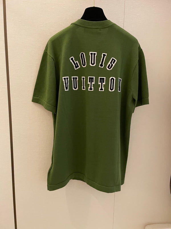 Camicia a maniche corte in jacquard con motivo cucciolo LV Donkey Brand New