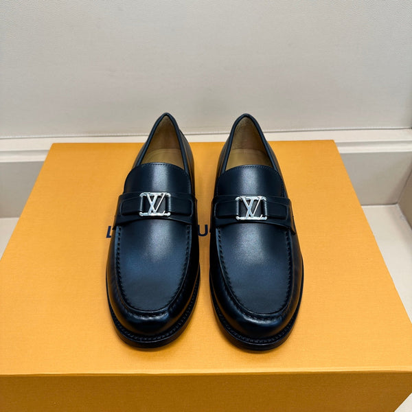 LV MAJOR LOAFER IN BLACK PLAIN CALFSKIN