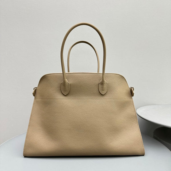 The Row Margaux 17 Beige Calfskin