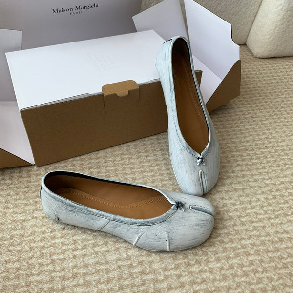 SL TABI BALLERINA FLAT PASTELLO PELLE DI AGNELLO