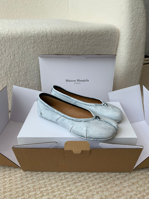 SL TABI BALLERINA FLAT PASTELLO PELLE DI AGNELLO