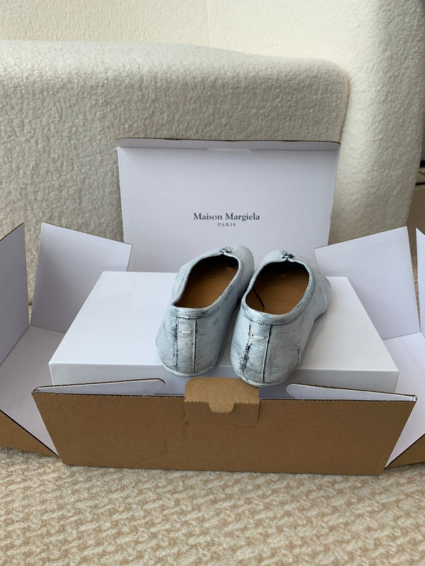 SL TABI BALLERINA FLAT PASTELLO PELLE DI AGNELLO