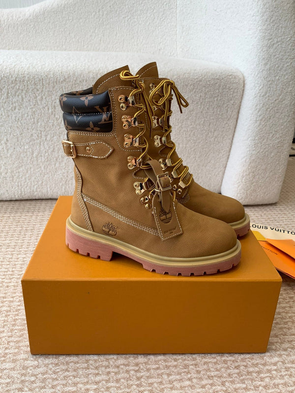 LV x Timberland Ranger Boot in pelle di vitello marrone
